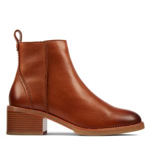 Clarks Cologne Zip Women's Heeled Boots Dark Brown | CLK219EKA