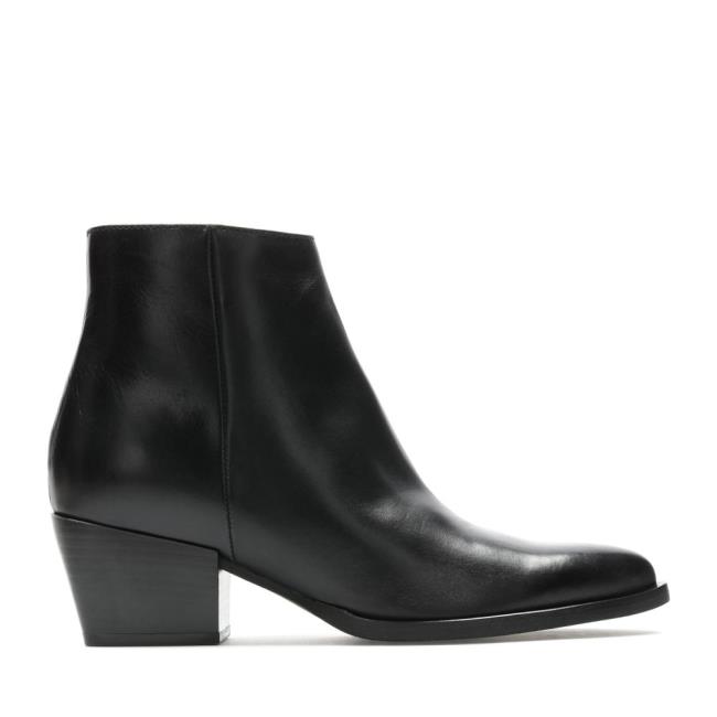 Clarks Isabella2 Zip Women\'s Heeled Boots Black | CLK341WIC